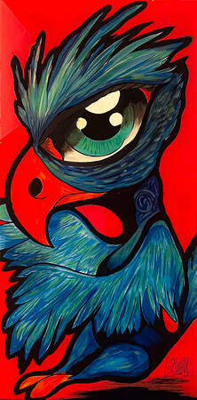 Ave psicodélica Pajarin